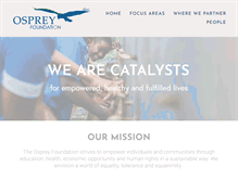 Tablet Screenshot of ospreyfdn.org